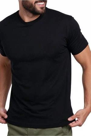 Mens T Shirt - Short Sve Crew Neck Soft Fitted Tees S - 4XL Fresh Classic Tshirts