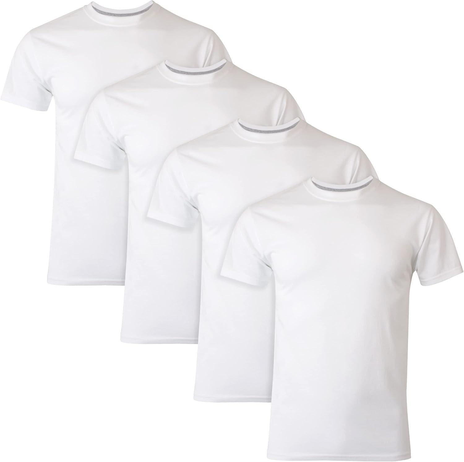 Ultimate Men's Slim Fit Crew Undershirt, 4-Pack