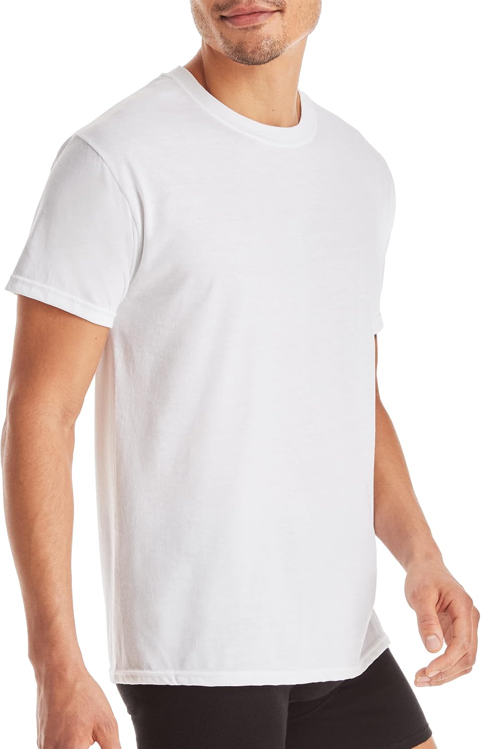 Ultimate Men's Slim Fit Crew Undershirt, 4-Pack - Image 2