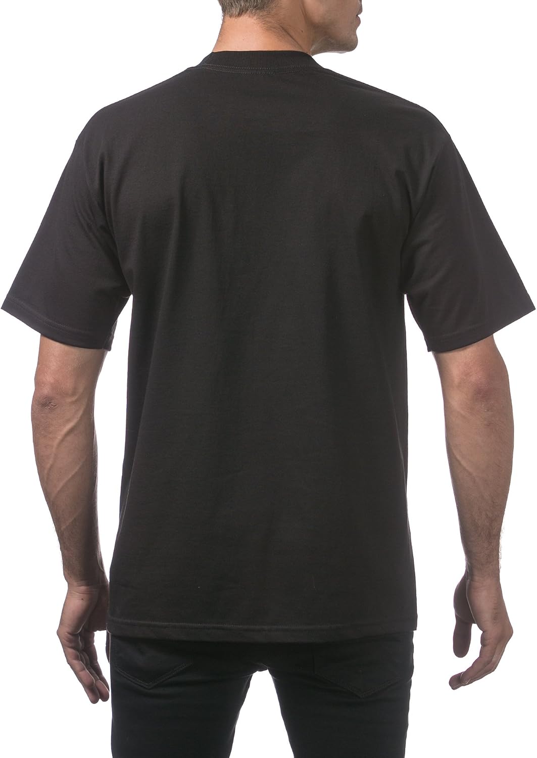 Men's Heavyweight Cotton Short Sleeve Crew Neck T-Shirt - Image 2