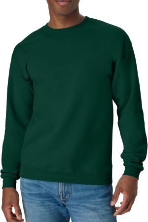 Men's Sweatshirt,  Fleece Crewneck Sweatshirt, Big & Tall Available, 1 or 2-Pack