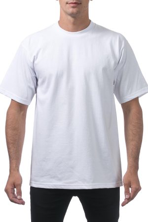 Men's Heavyweight Cotton Short Sve Crew Neck T-Shirt