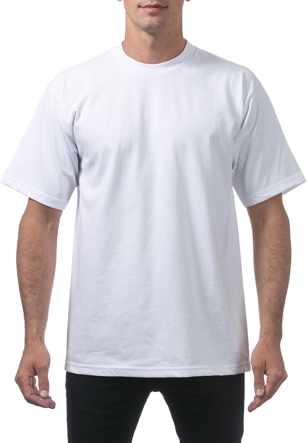 Men's Heavyweight Cotton Short Sve Crew Neck T-Shirt