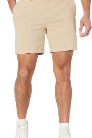 Slim Fit 7-Inch Lightweight Stretch Oxford Shorts