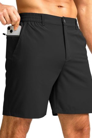 7-Inch Lightweight Stretch Golf Shorts with 3 Pockets
